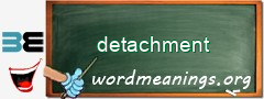 WordMeaning blackboard for detachment